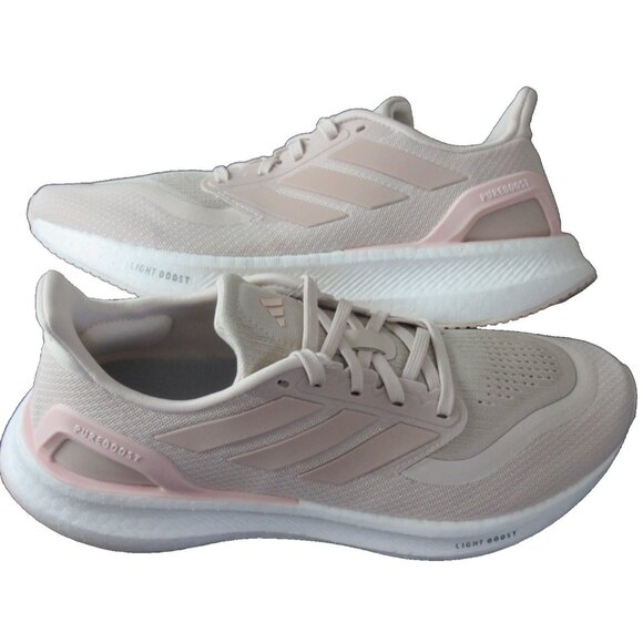 Adidas Women's Pureboost 5 Running Shoes Pink Putty Mauve Sizes NIB IF9203 - Picture 1 of 6